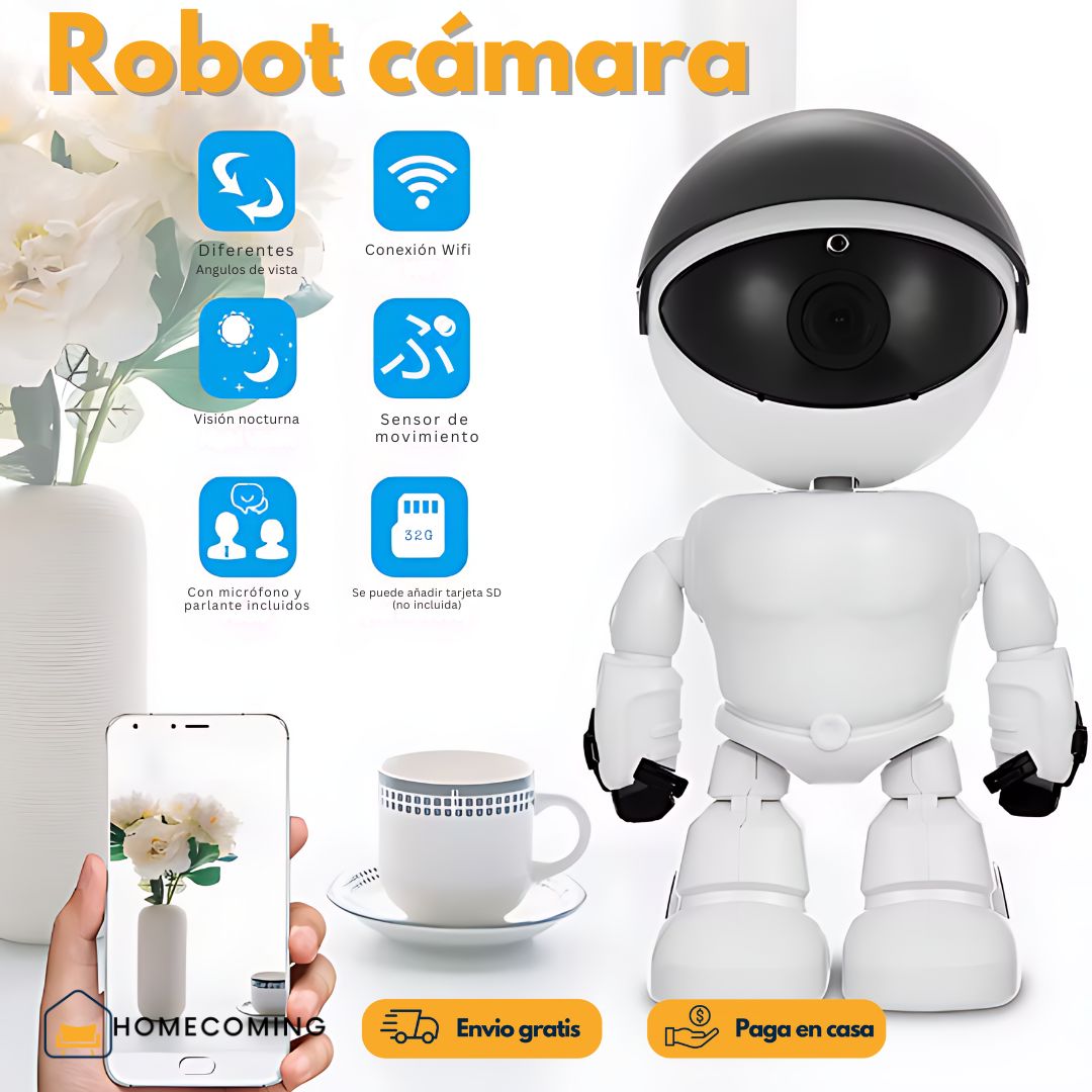 ROBOT CÁMARA - Protección para tu hogar, para ti y los tuyos 24/7