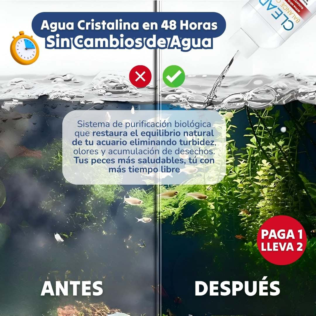LIMPIADOR DE ACUARIOS Y PECERAS 2X1®