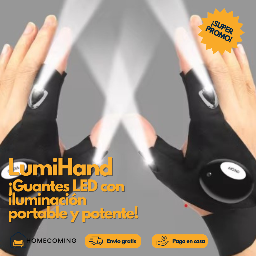 Lumihand - Guantes de iluminación LED impermeables para todo tipo de tareas de precisión y actividades en exteriores.