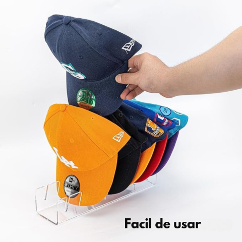 HatStyle Organizer® Exhibidor y organizador de gorras 2x1