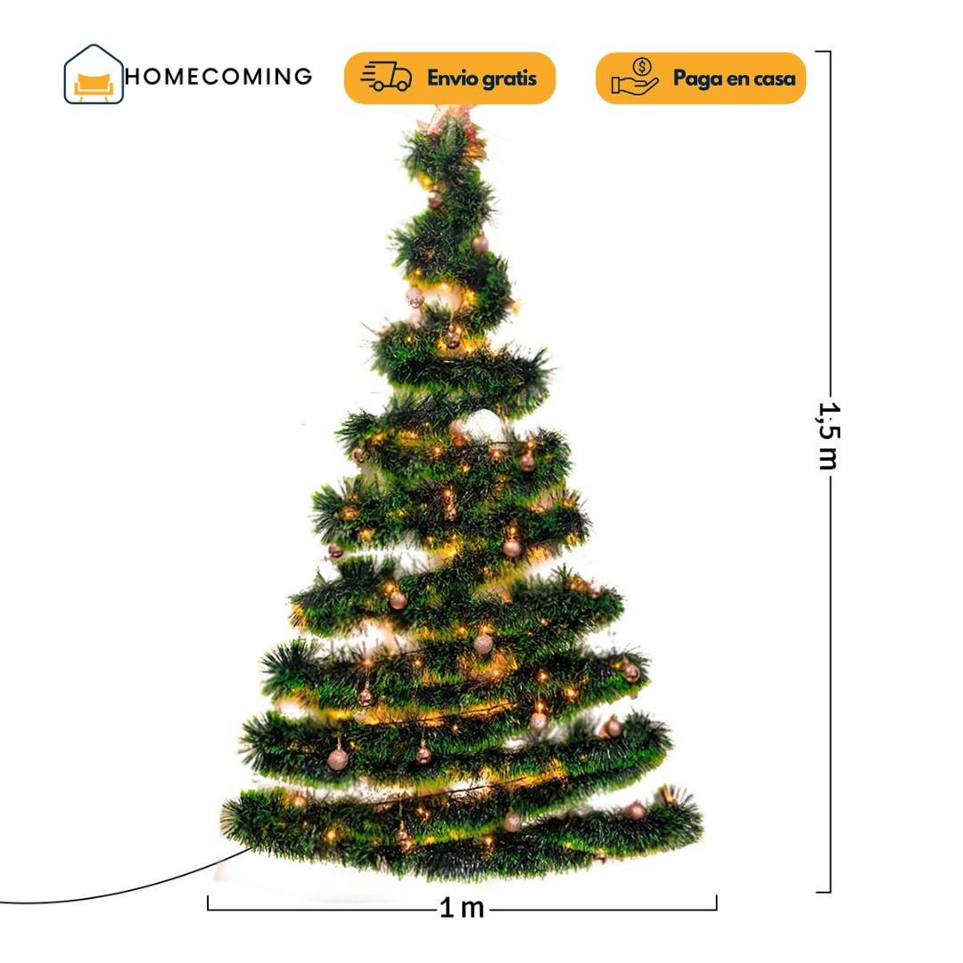 HOMECOMING®- Kit para armar tu árbol de navidad en la pared.