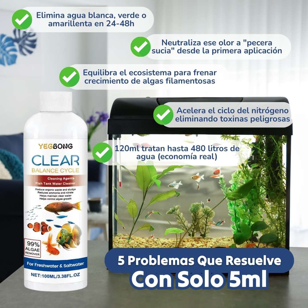 LIMPIADOR DE ACUARIOS Y PECERAS®