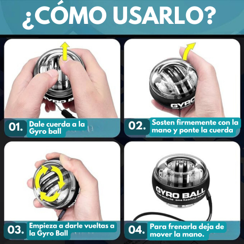GYRO BALL® Bola ejercitadora de brazos.