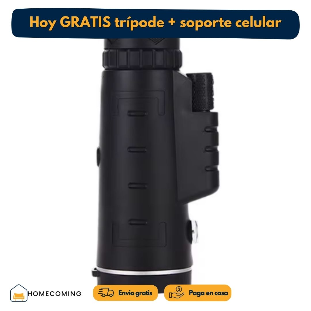 TELESCOPIO MONOCULAR - Gratis trípode y soporte para celular.