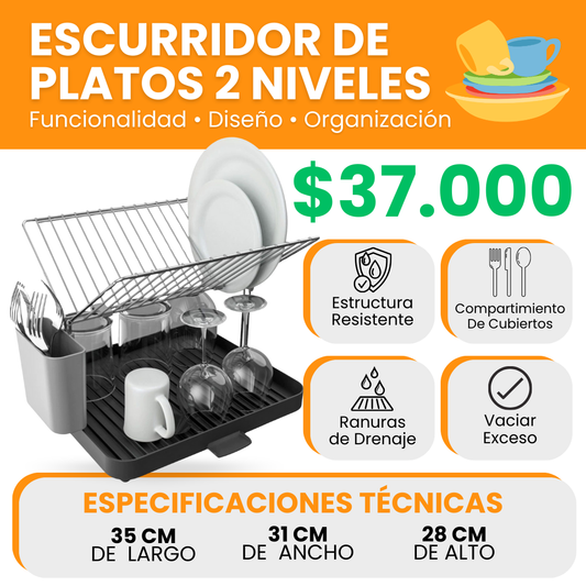 ESCURRIDOS DE PLATOS 2 NIVELES