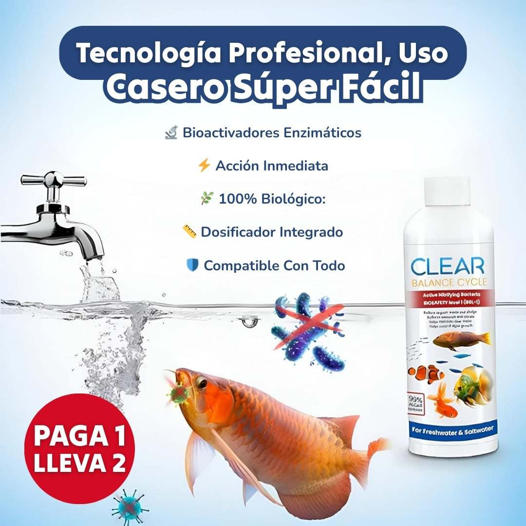 LIMPIADOR DE ACUARIOS Y PECERAS 2X1®