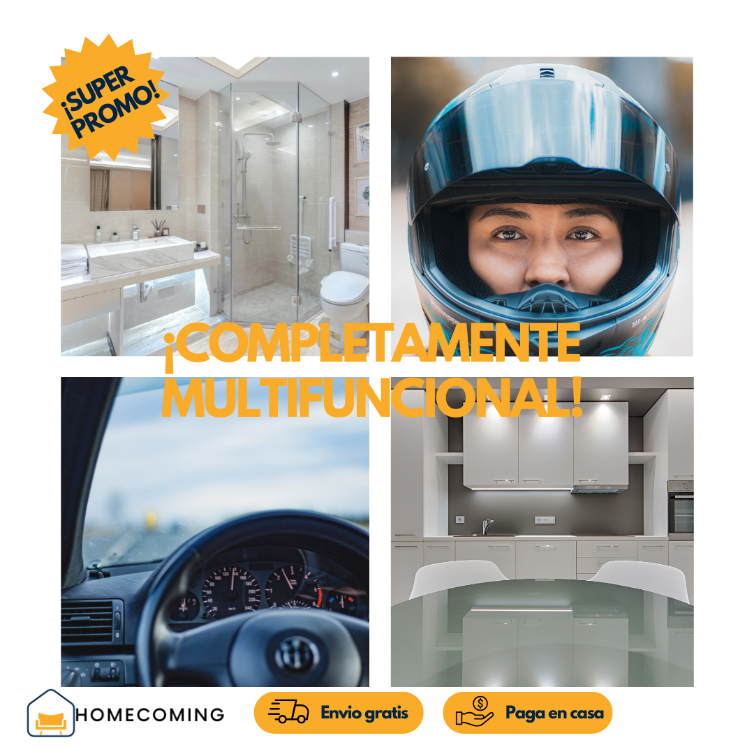 Esponja mágica con efecto hidrofóbico + Fluido hidrofóbico - Mantiene tus espejos y vidrios impecables en las circunstancias mas retadoras.