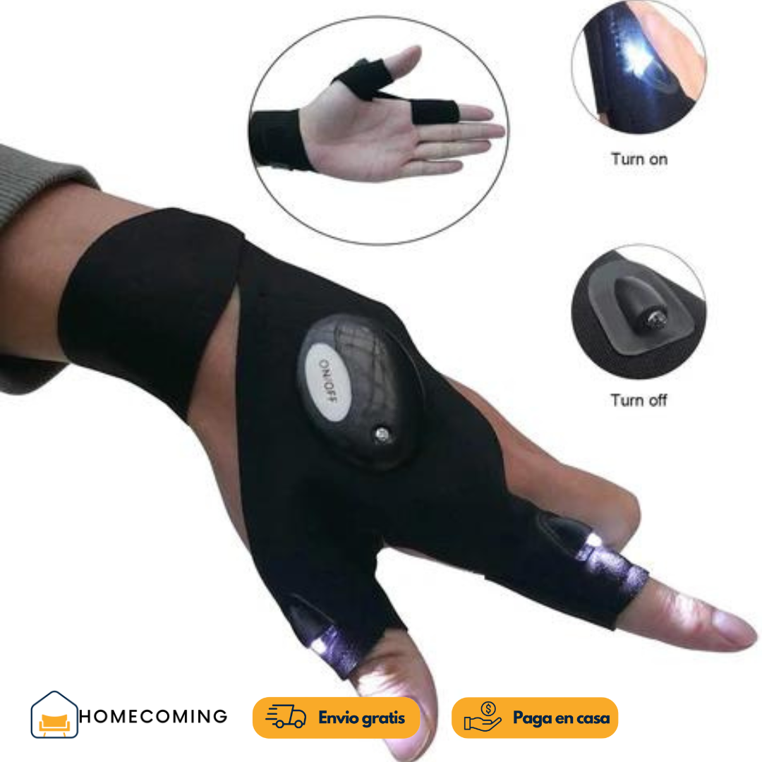 Lumihand - Guantes de iluminación LED impermeables para todo tipo de tareas de precisión y actividades en exteriores.