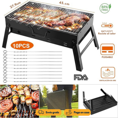 FireFlex® Asador portatil y plegable.