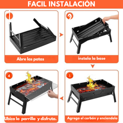 FireFlex® Asador portatil y plegable.