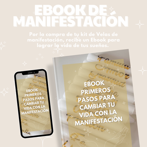 Velas de manifestación® Pack x 10 unidades. Gratis Ebook: Primeros pasos para manifestar.