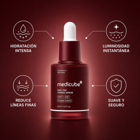 Serum Reafirmante NAD+ EGF medicube - Reduce arrugas, lineas de expresión y rejuvenece tu piel